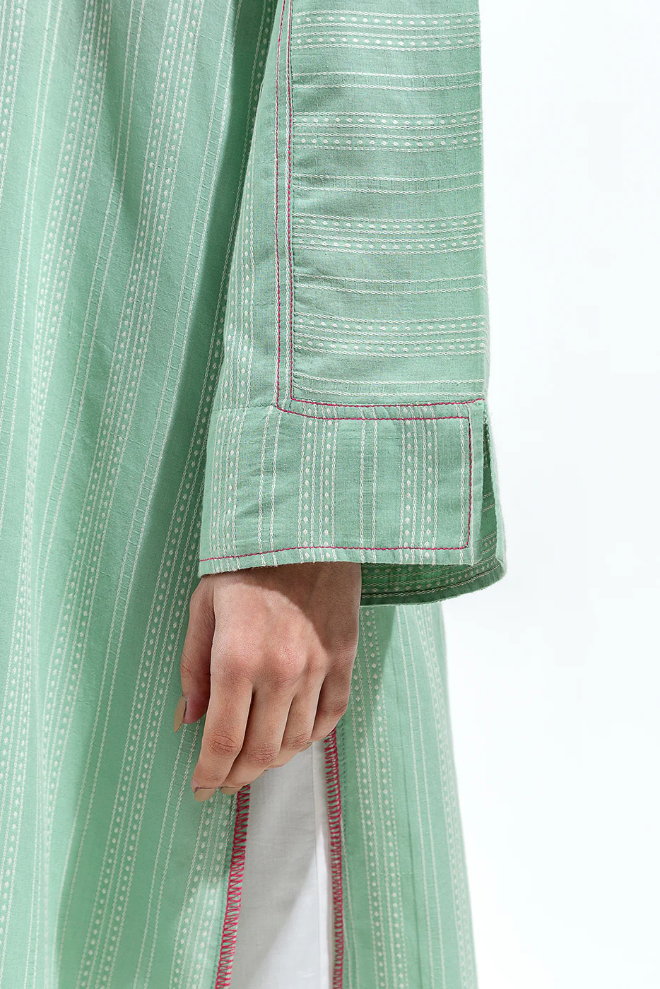 BASIC JACQUARD DOBBY SHIRT (PRET) - Image 3