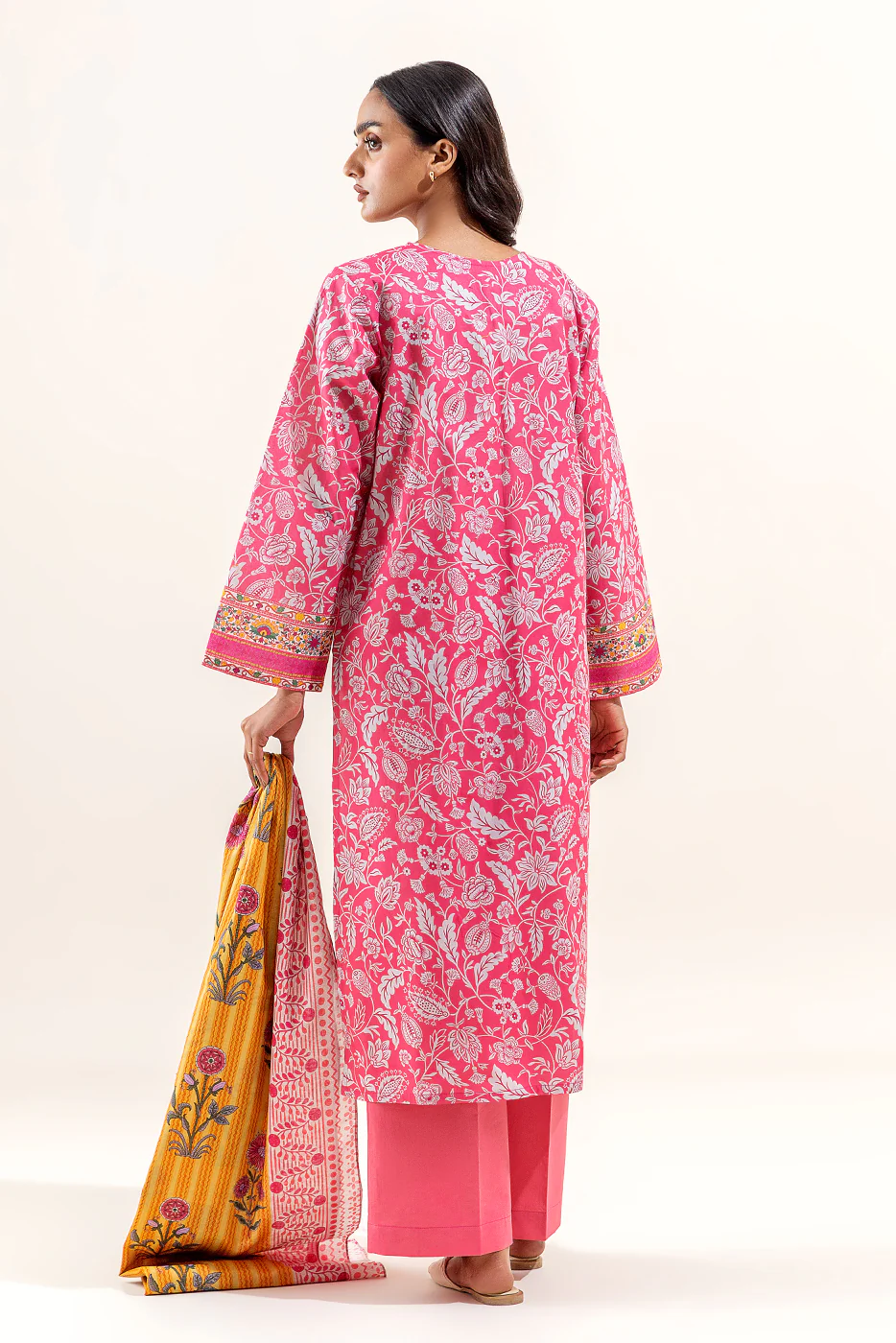 3 PIECE PRINTED LAWN SUIT-FLORENCE FLORA (UNSTITCHED) - Image 3