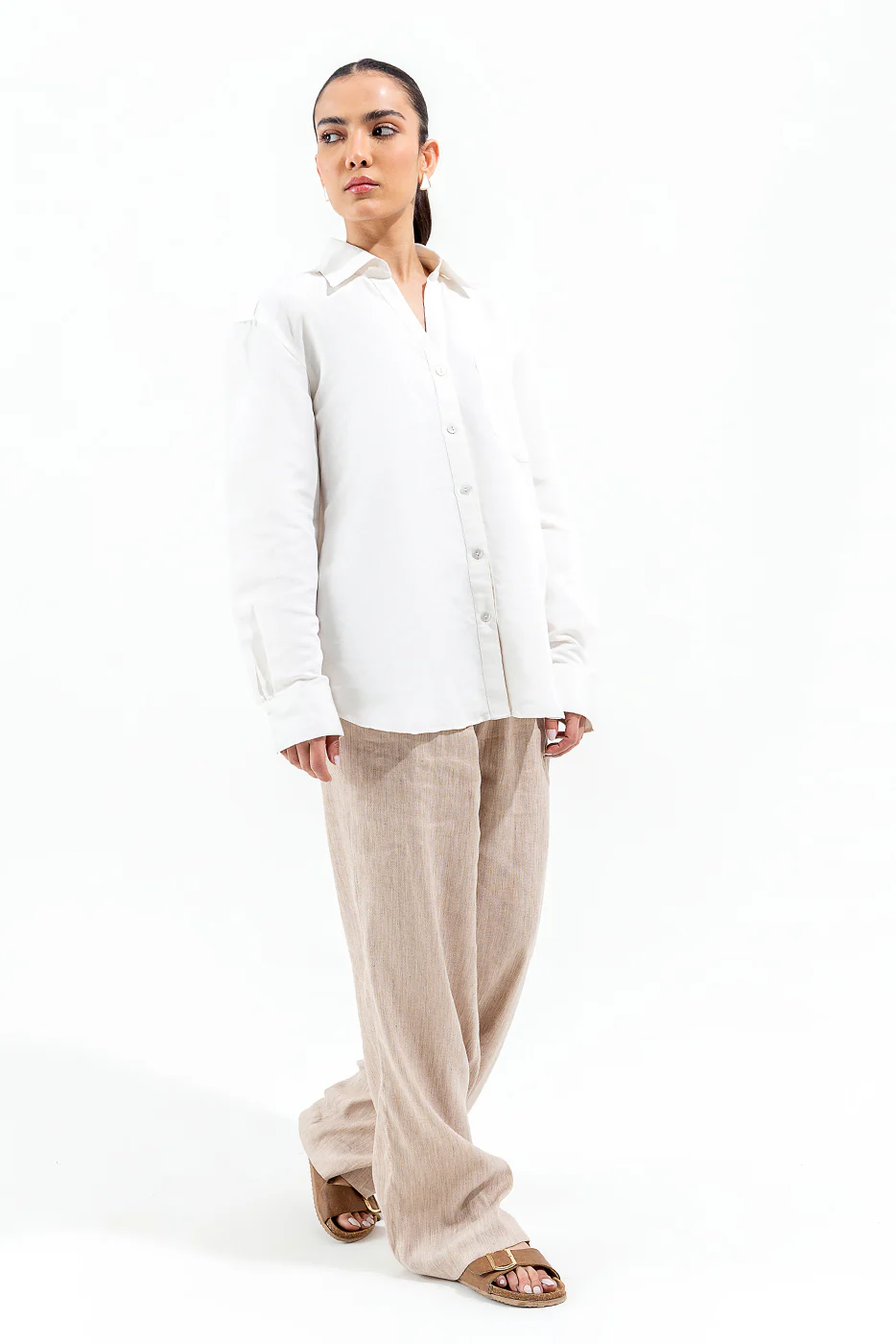 BASIC BUTTON-THROUGH SHIRT - Image 4