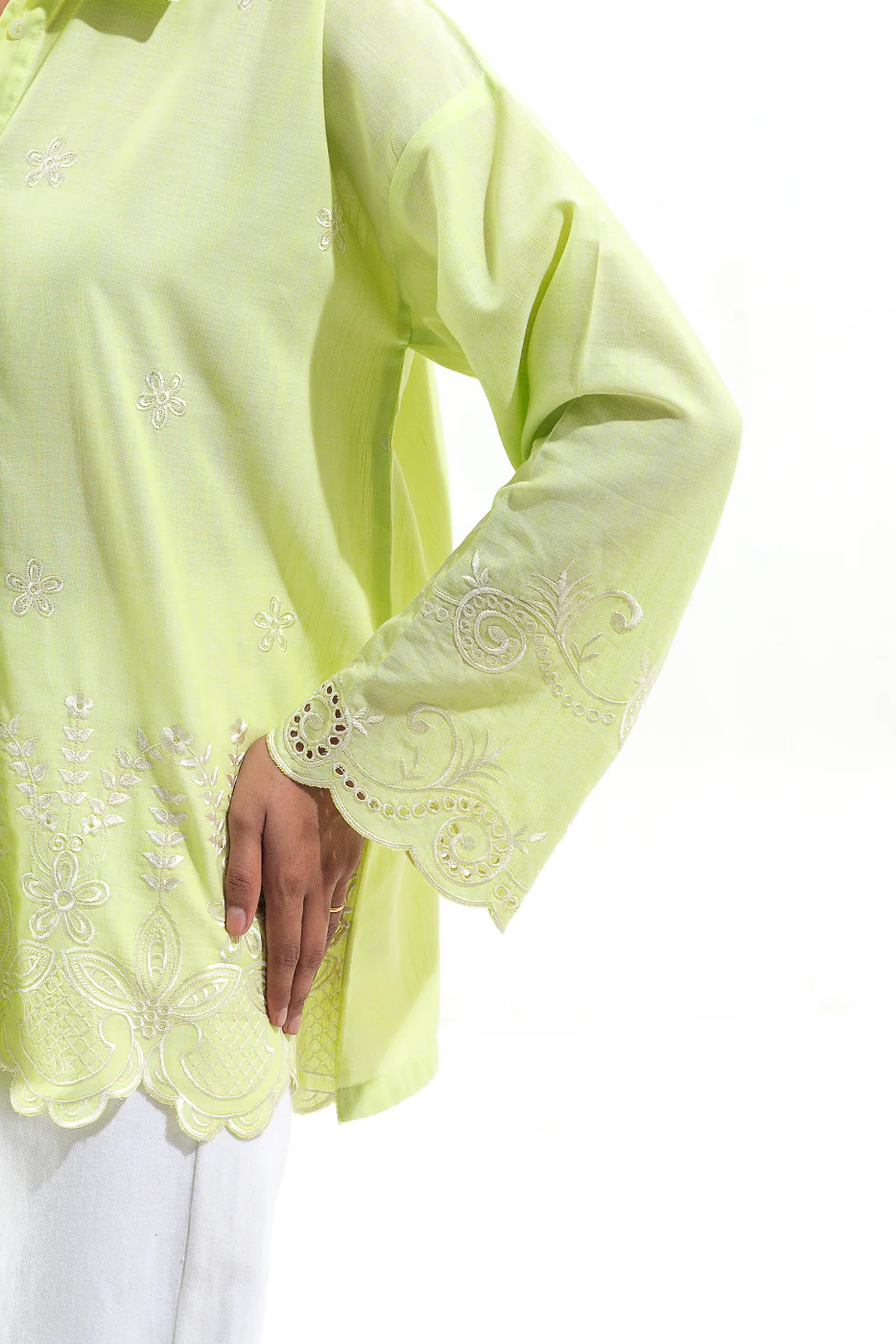 FUSION CHAMBRAY TOP (PRET) - Image 5