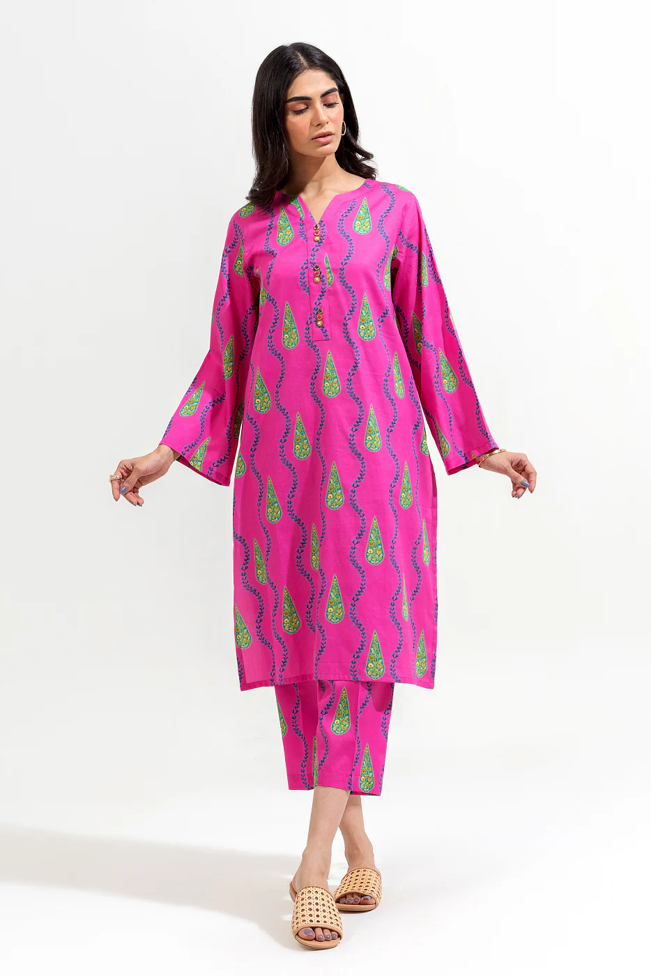 2 PIECE PRINTED PREMIUM LAWN SUIT (PRET) - Image 3
