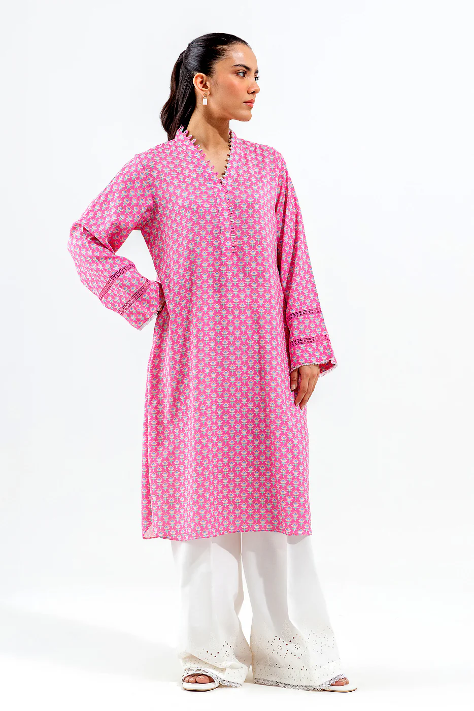 PRINTED VISCOSE SHIRT (PRET) - Image 2