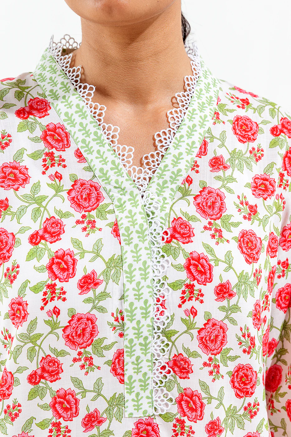 2 PIECE PRINTED VISCOSE SUIT (PRET) - Image 5