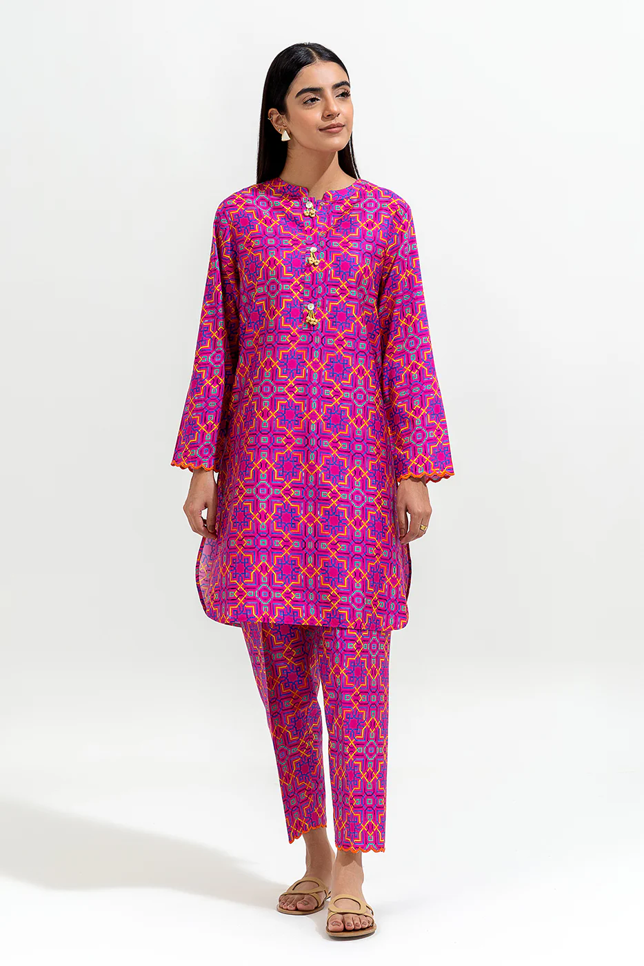 2 PIECE PRINTED PREMIUM LAWN SUIT (PRET) - Image 2