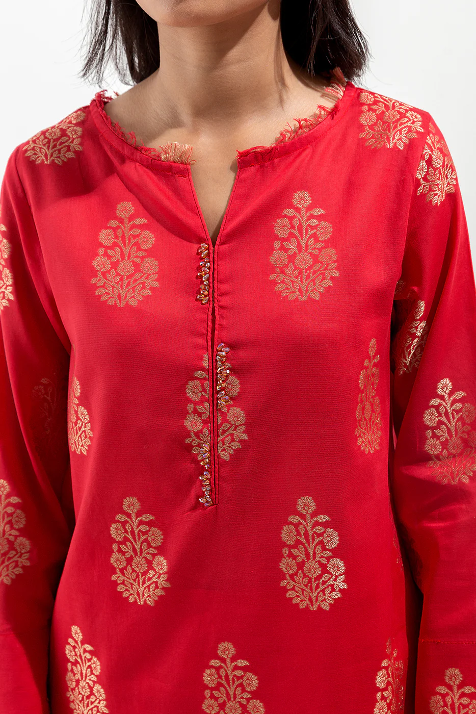 2 PIECE BASIC JACQUARD SUIT (LUXURY-PRET) - Image 4