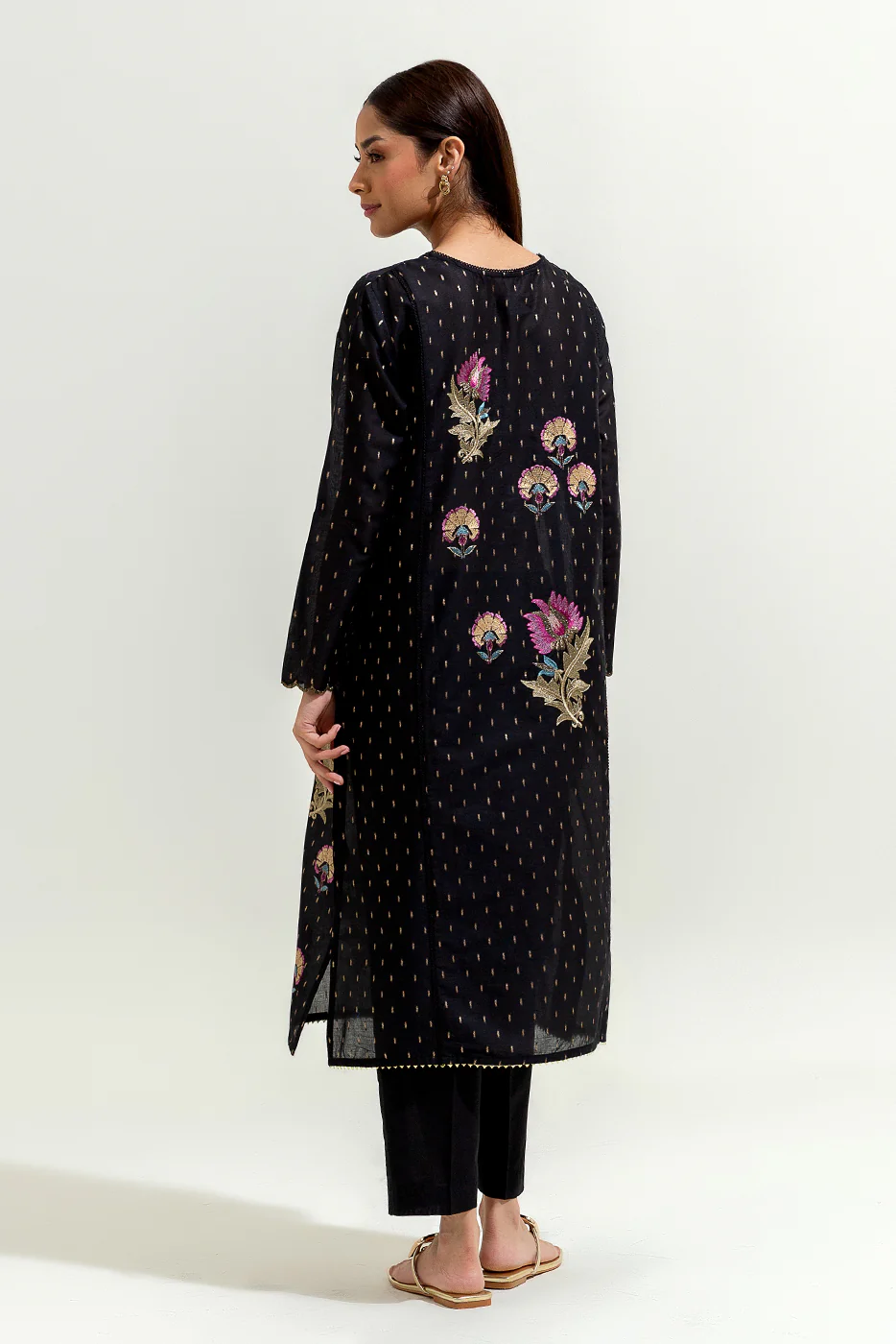 EMBROIDERED JACQUARD SHIRT (LUXURY-PRET) - Image 2