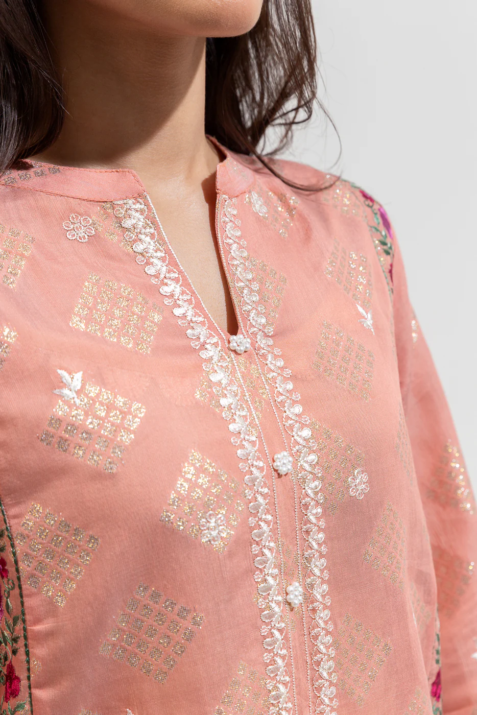 EMBROIDERED JACQUARD SHIRT (LUXURY-PRET) - Image 4