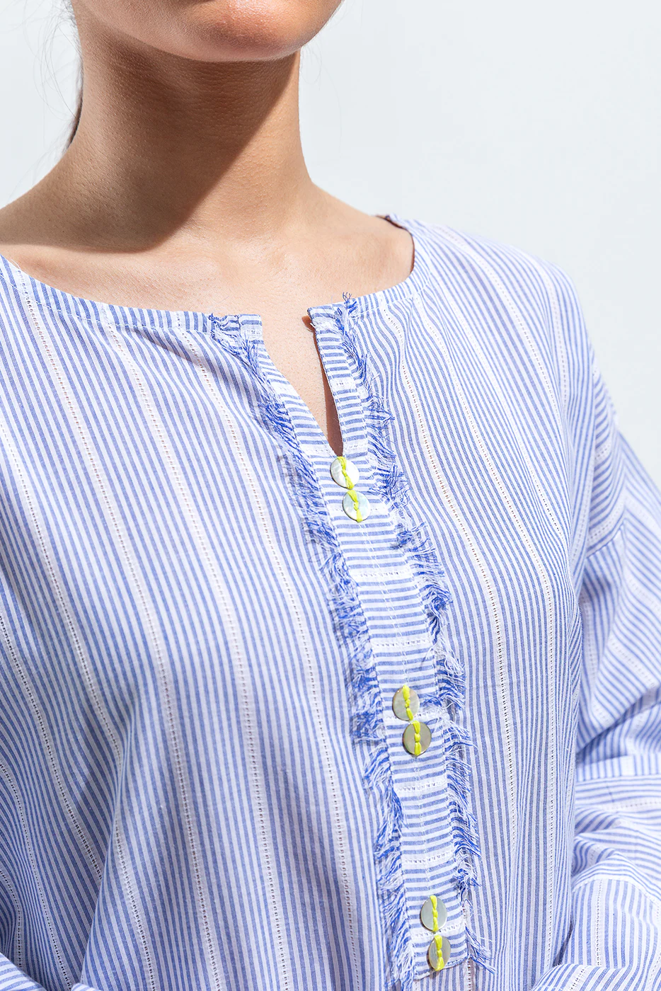 BASIC YARN DYED SHIRT (PRET) - Image 4