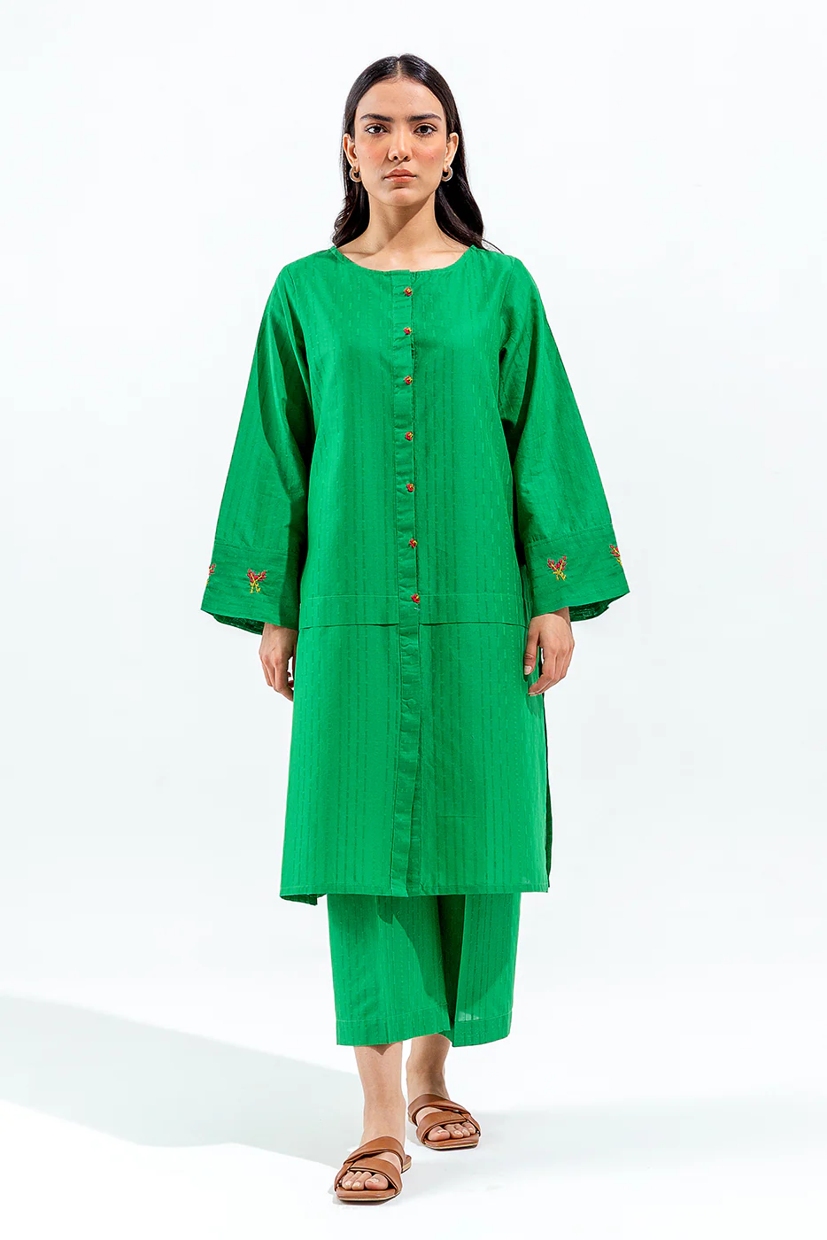 2 PIECE BASIC JACQUARD SUIT (PRET) - Image 4