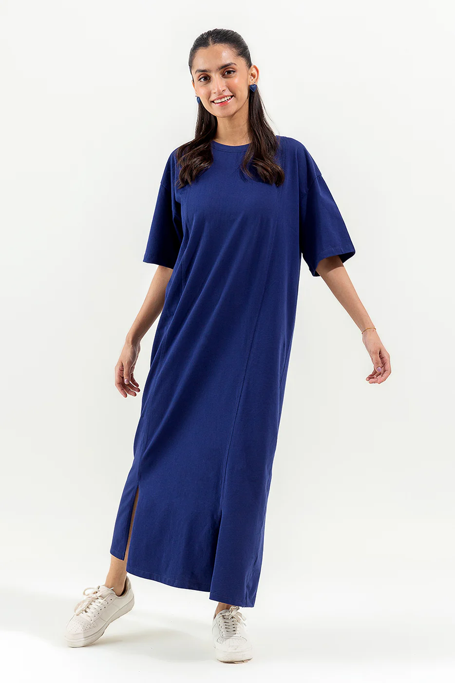 NAVY T-SHIRT DRESS - Image 4