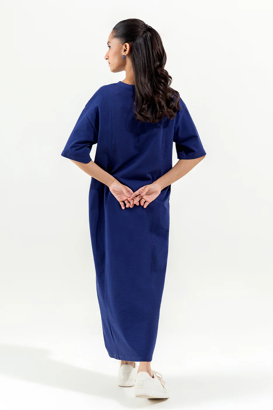 NAVY T-SHIRT DRESS - Image 5