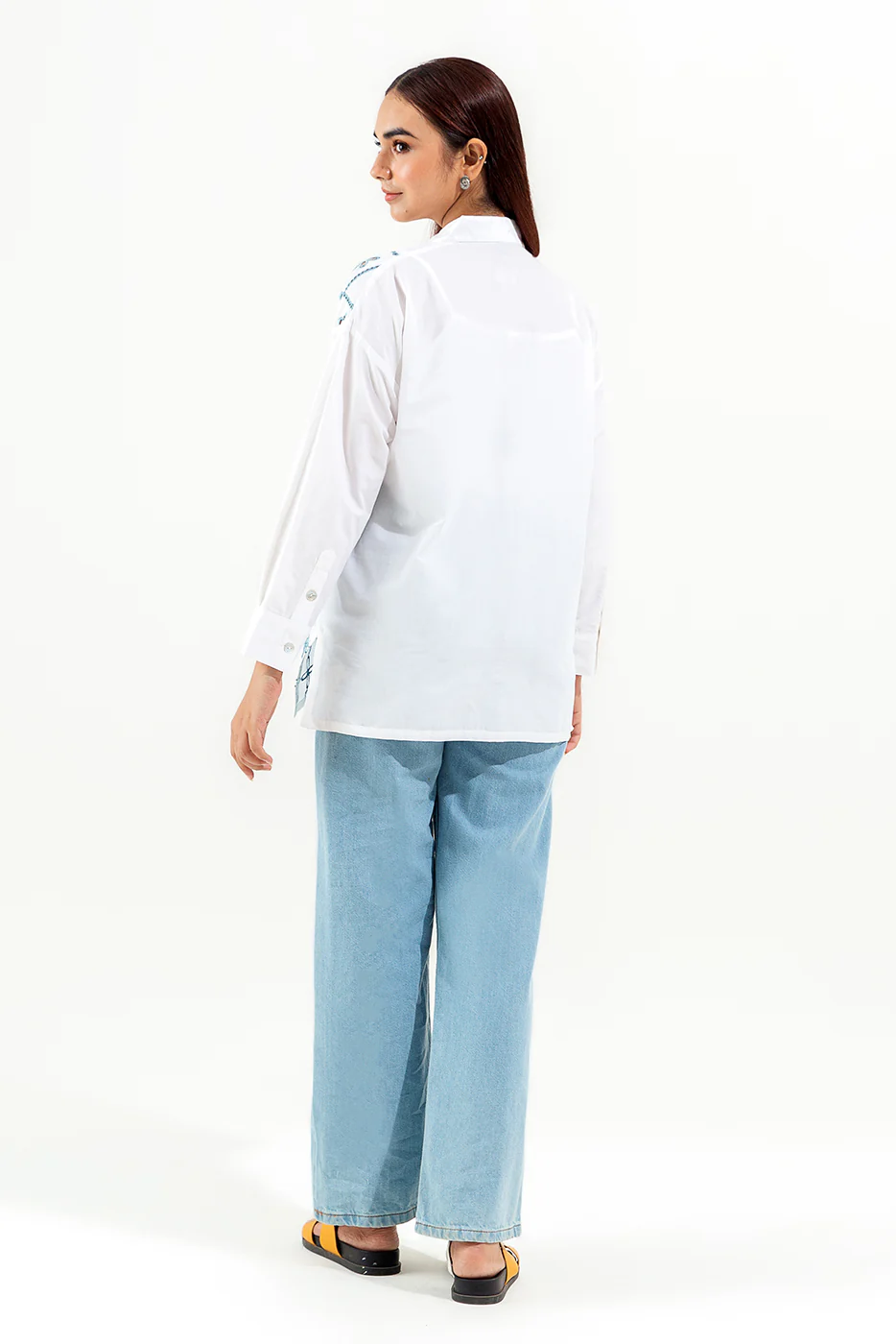 EMBROIDERED DROP SHOULDER SHIRT - Image 3