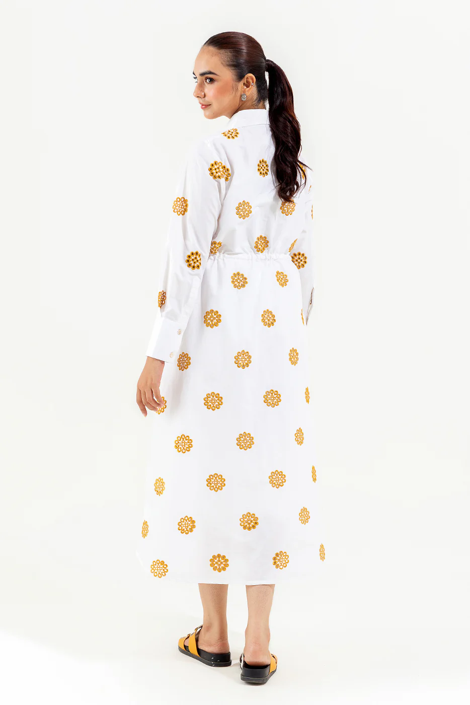 EMBROIDERED LONG DRESS - Image 4