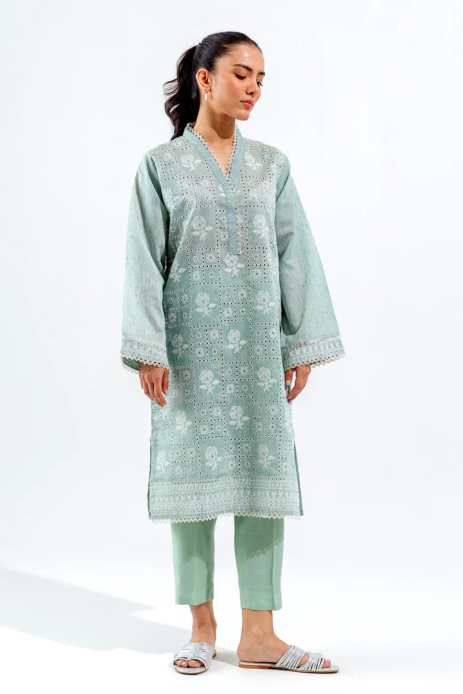 EMBROIDERED FANCY NEPS SHIRT (LUXURY PRET) - Image 3