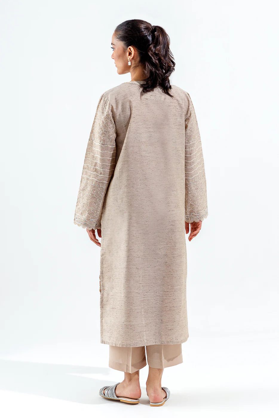 2 PIECE EMBROIDERED FANCY NEPS SUIT (LUXURY PRET) - Image 4
