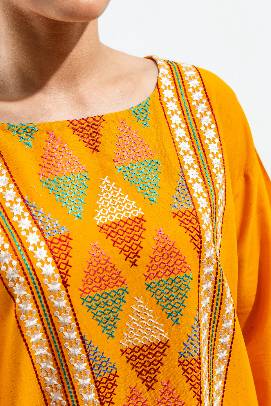 EMBROIDERED MULTI NEPS SHIRT (PRET) - Image 4