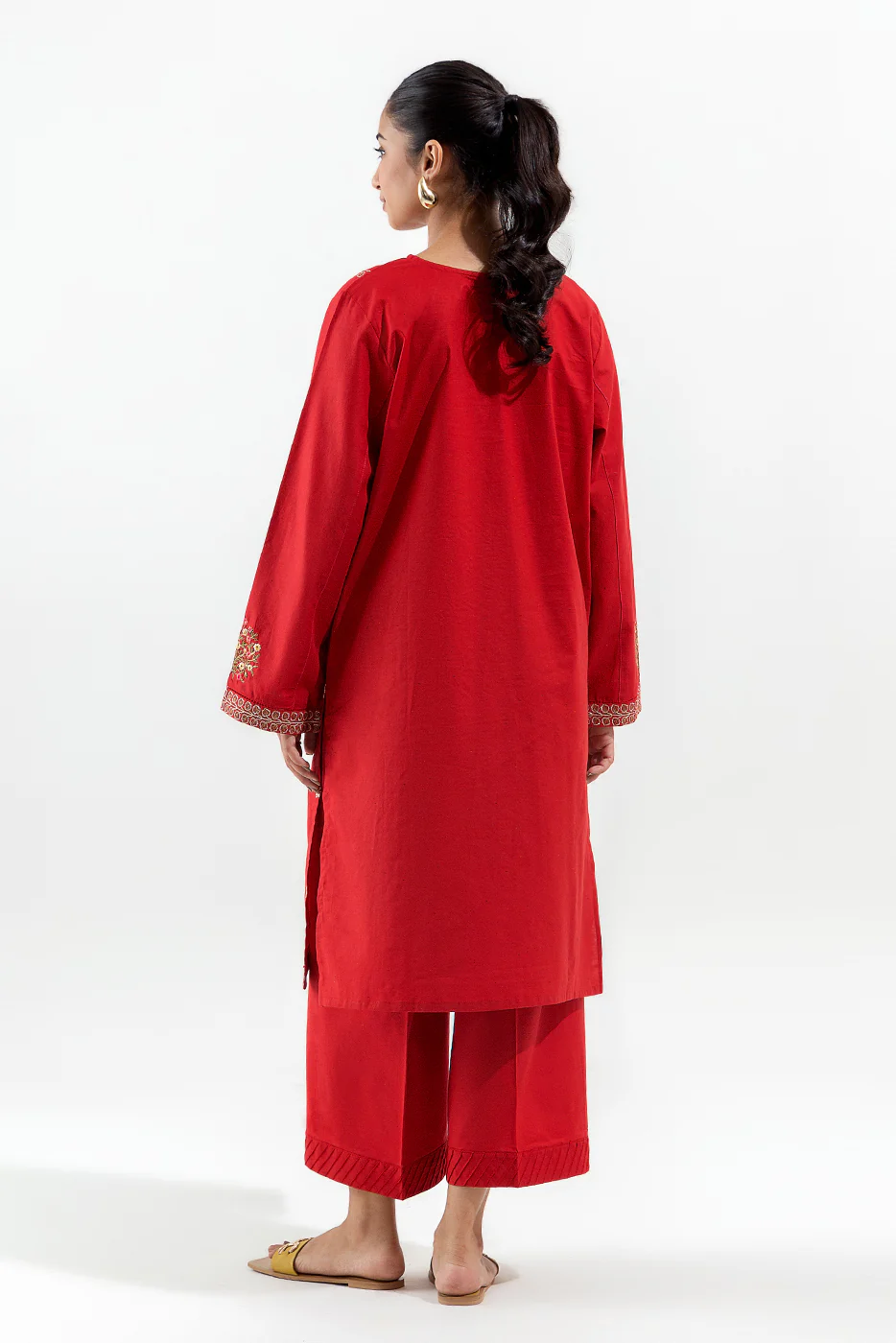 2 PIECE EMBROIDERED MULTI NAPS SUIT (PRET) - Image 3