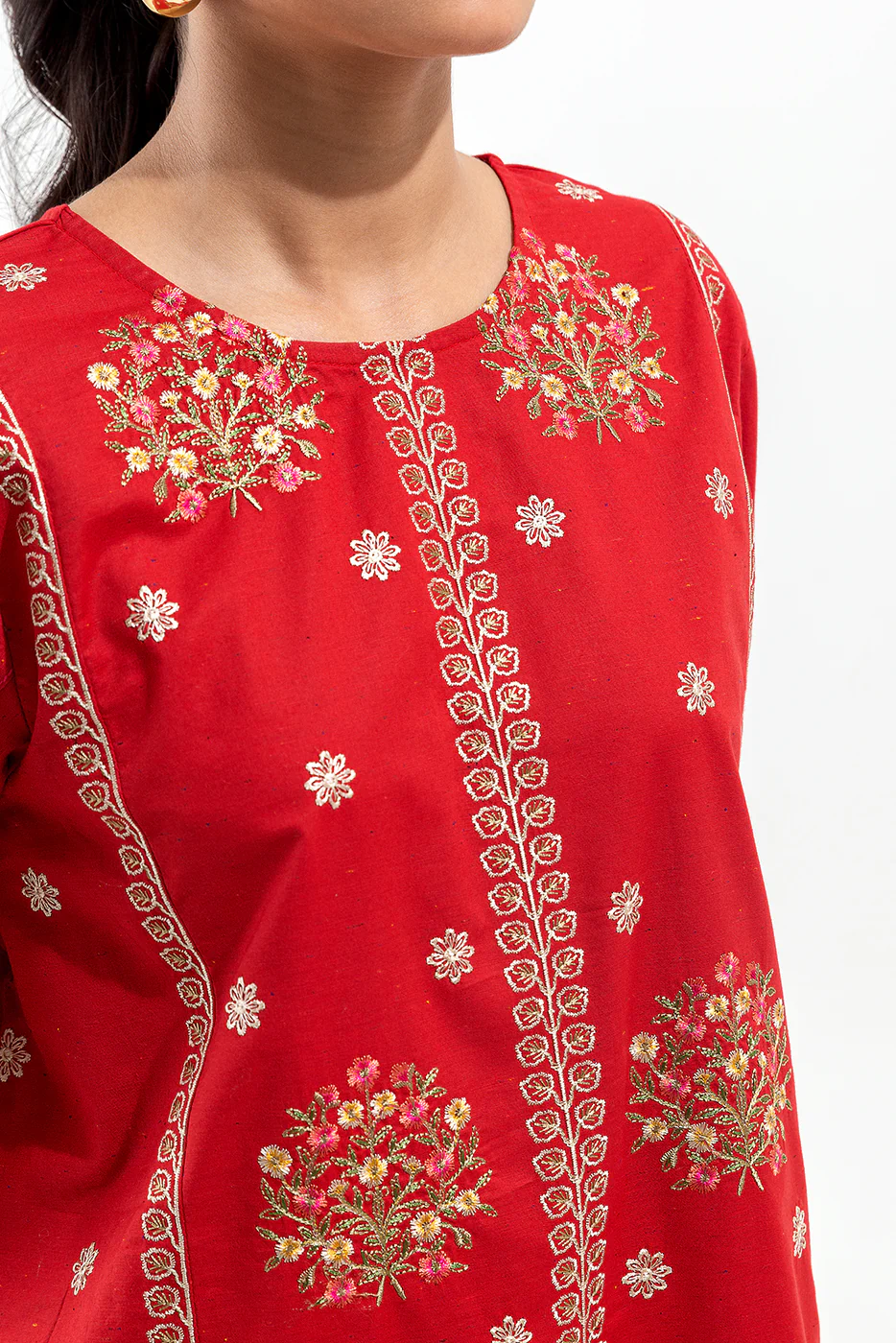 2 PIECE EMBROIDERED MULTI NAPS SUIT (PRET) - Image 4