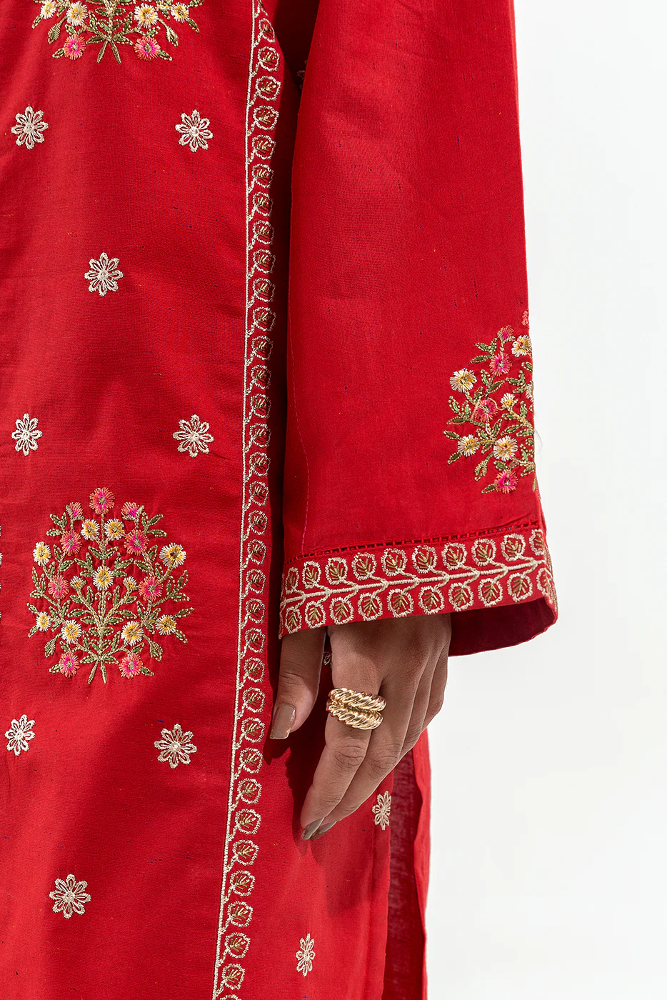 2 PIECE EMBROIDERED MULTI NAPS SUIT (PRET) - Image 5