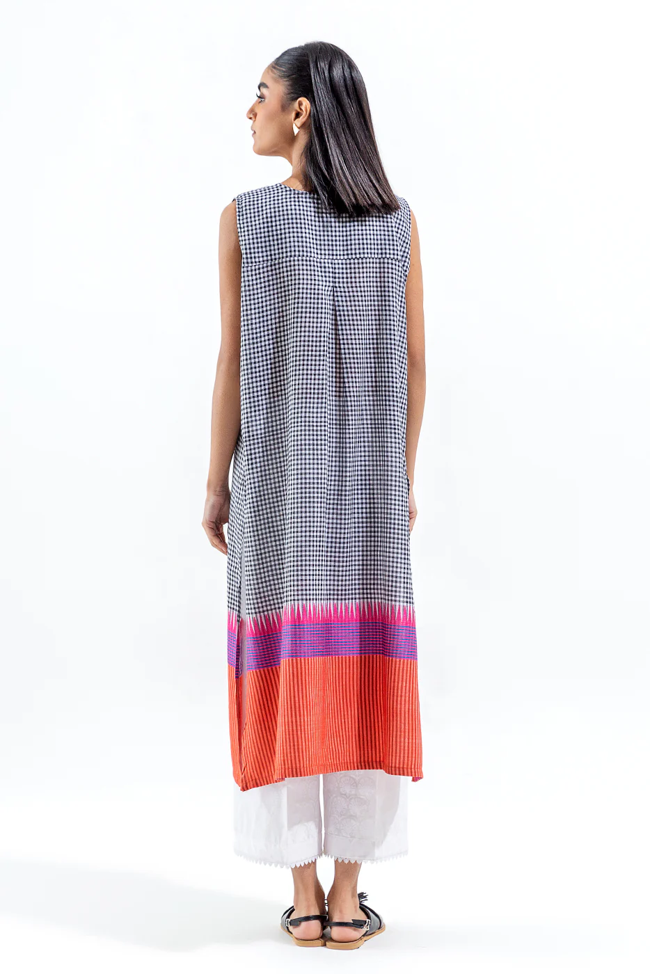 EMBROIDERED YARN DYED SHIRT (PRET) - Image 4