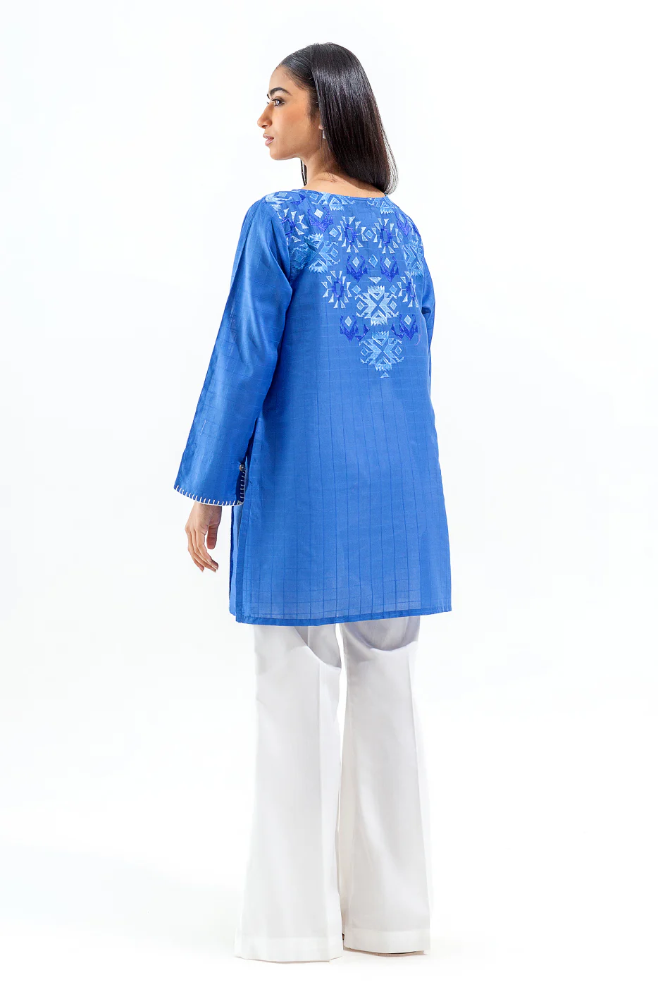 EMBROIDERED JACQUARD SHIRT (PRET) - Image 4