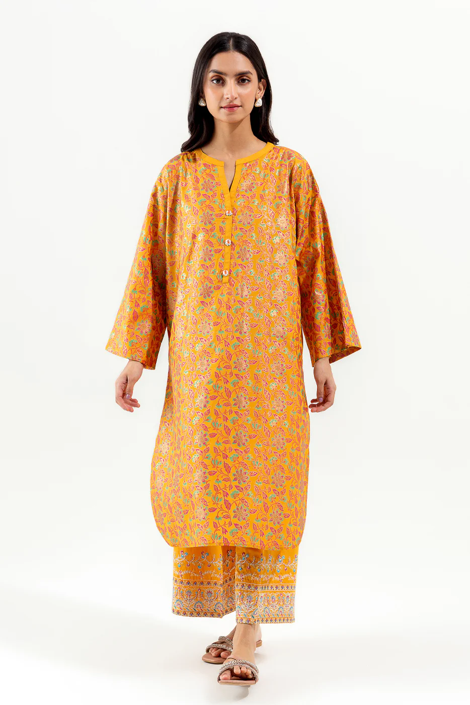 2 PIECE PRINTED SILK SUIT (LUXURY-PRET) - Image 2