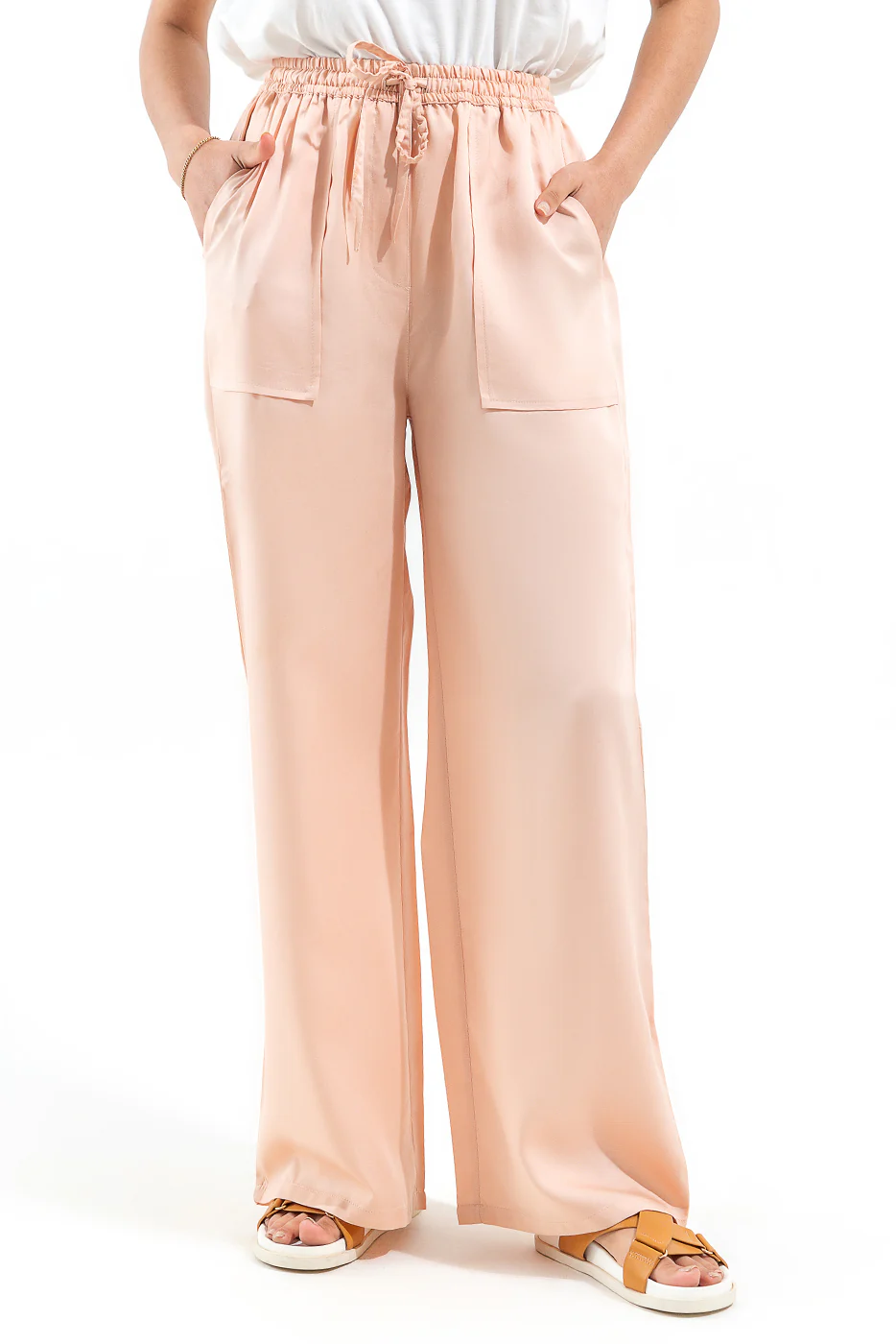 PEACH WIDE LEG PANTS - Image 3