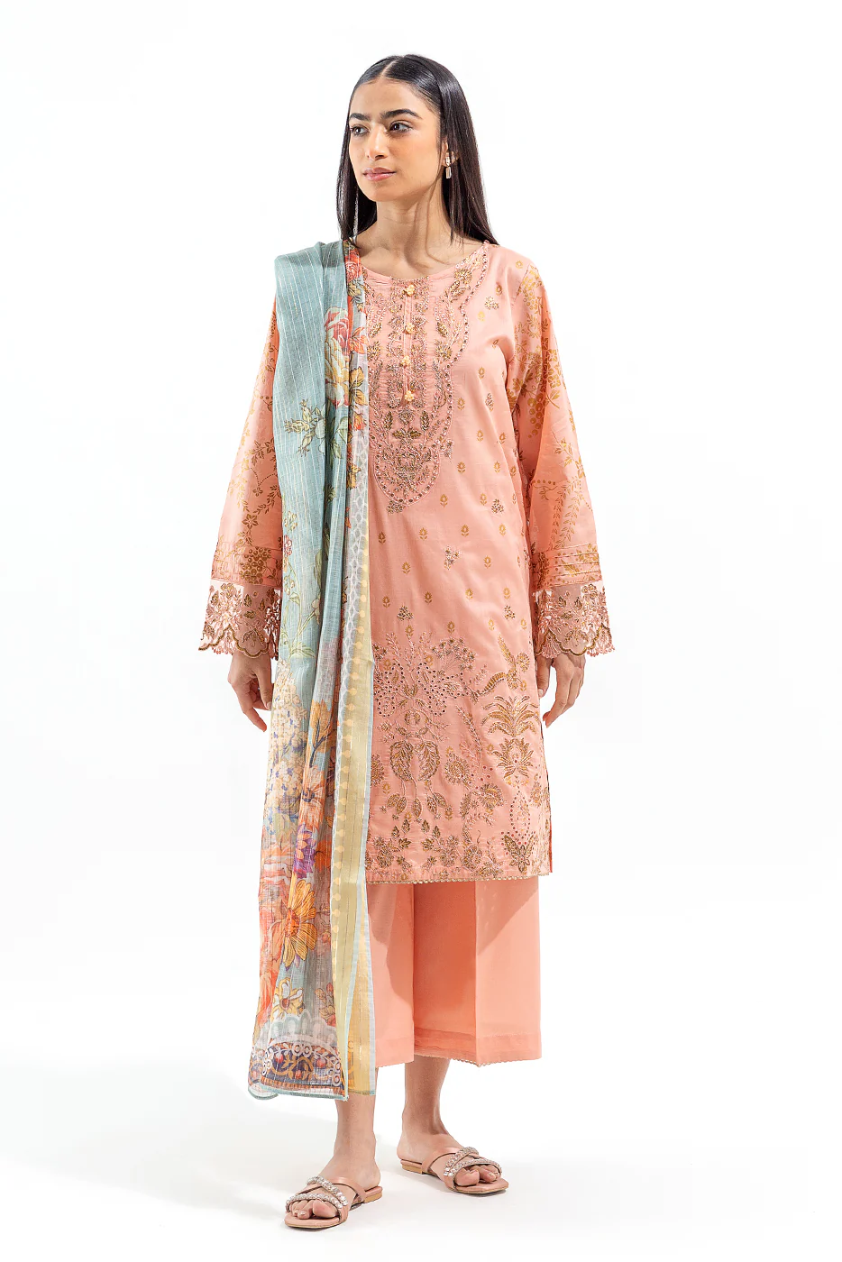 3 PIECE LAWN SUIT (LUXURY PRET) - Image 2