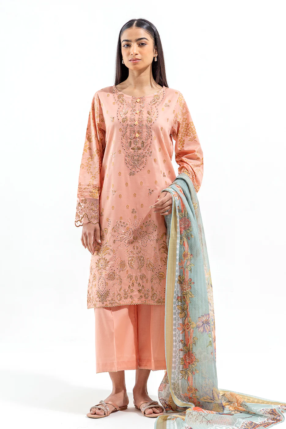 3 PIECE LAWN SUIT (LUXURY PRET) - Image 4