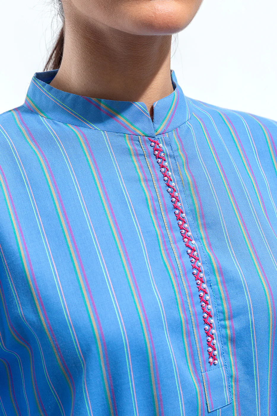 BASIC YARN DYED SHIRT (PRET) - Image 3