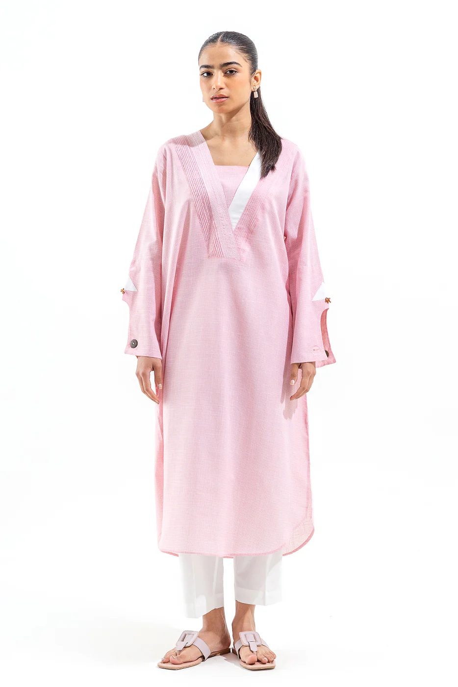 BASIC YARN DYED SHIRT (PRET) - Image 2
