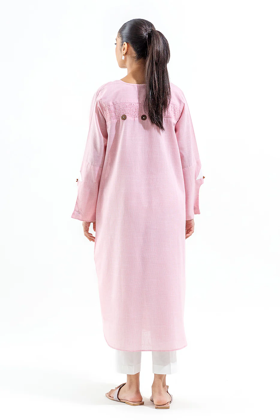 BASIC YARN DYED SHIRT (PRET) - Image 3
