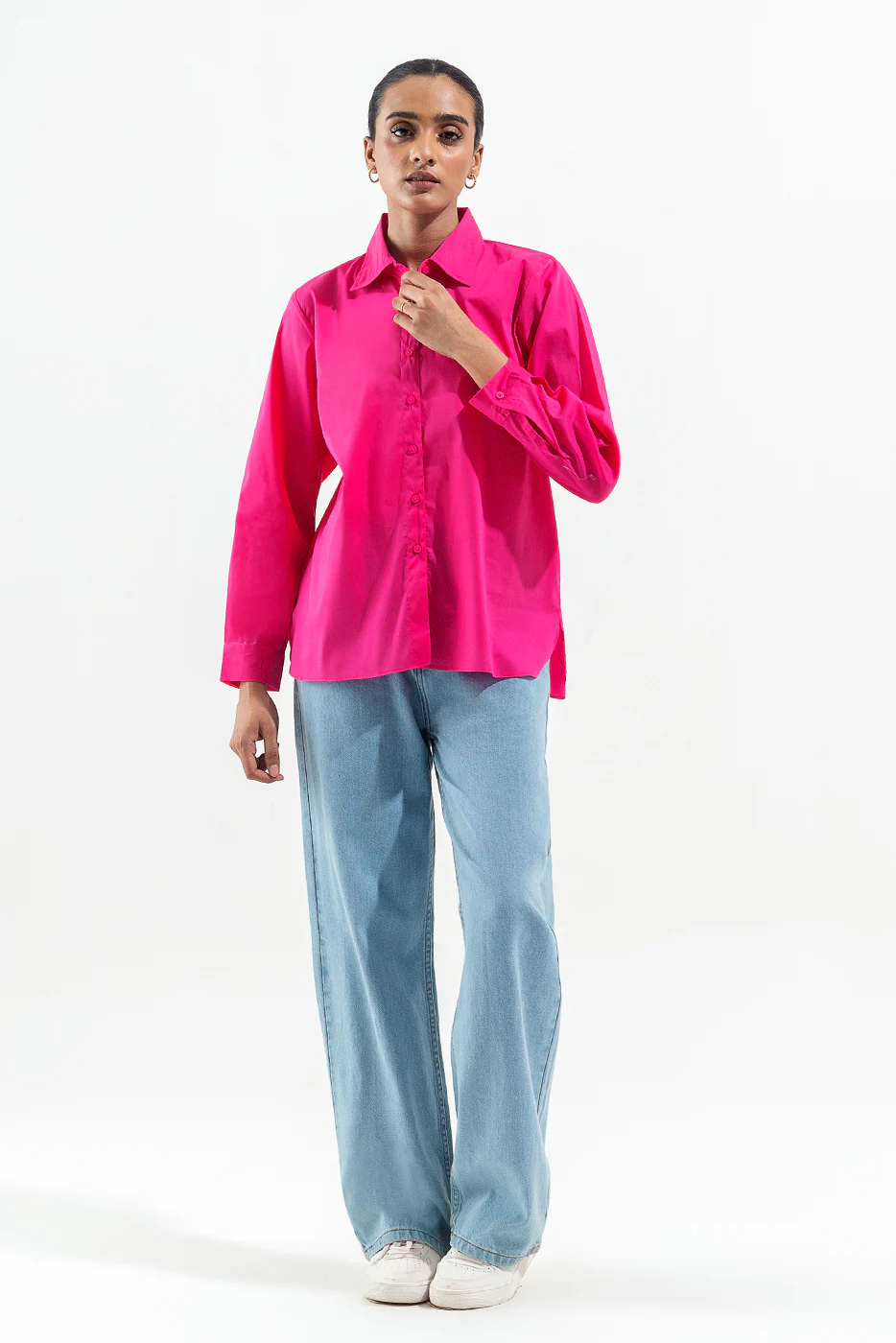 PINK BUTTON-THROUGH SHIRT - Image 3
