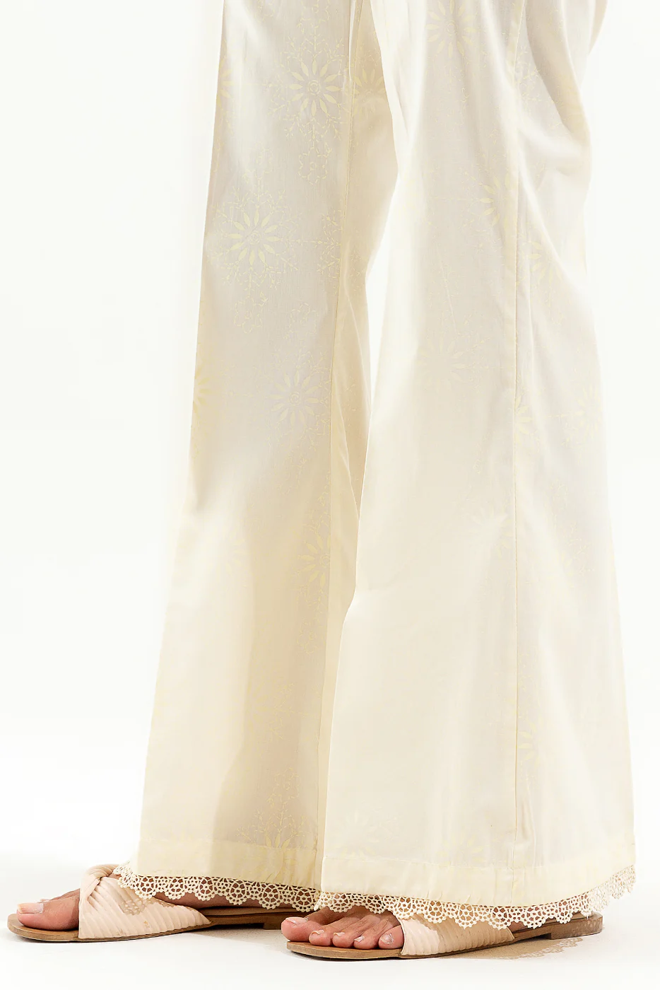 EMBROIDERED STRAIGHT PANTS - Image 3