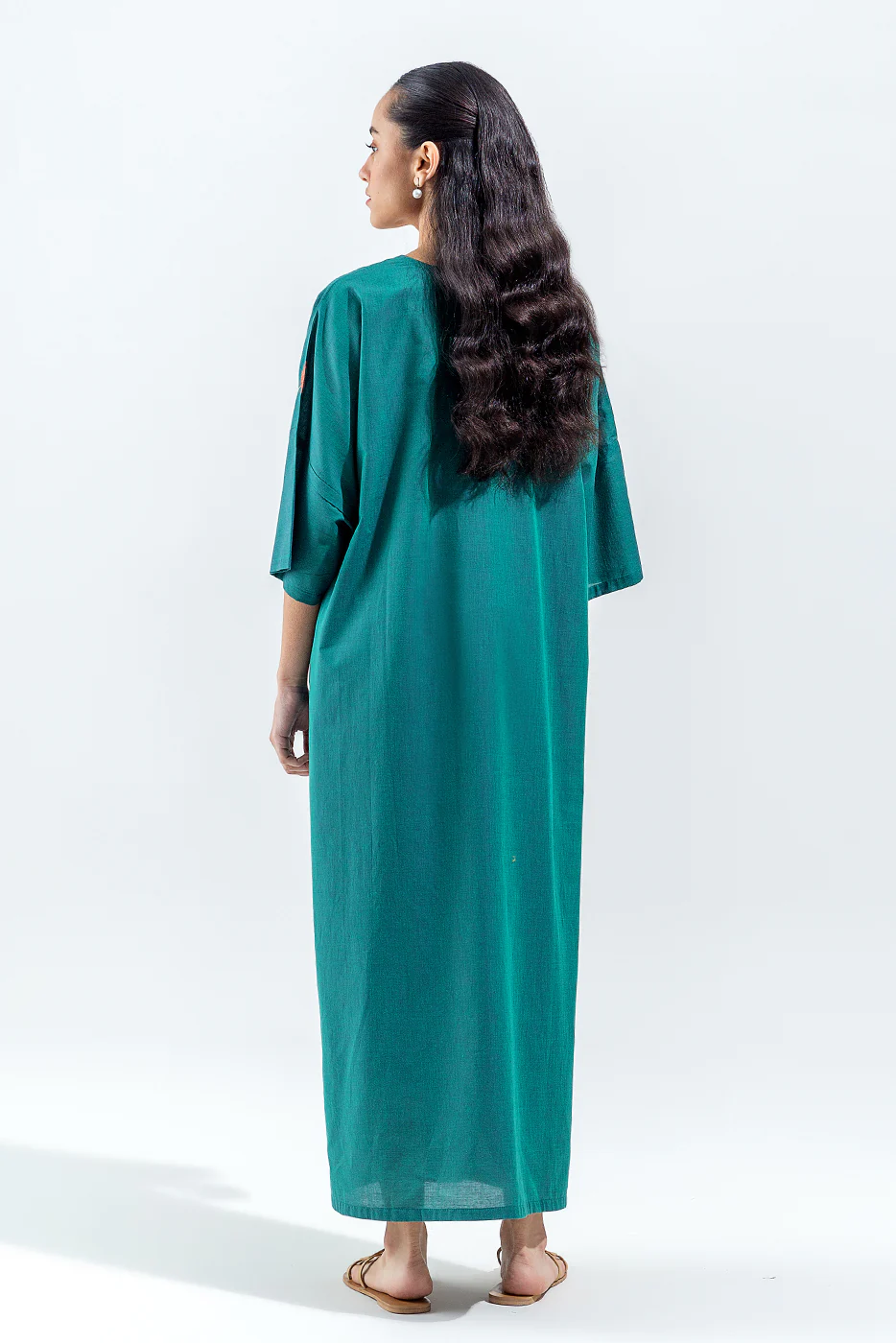 EMBROIDERED CHAMBREY SHIRT (PRET) - Image 3