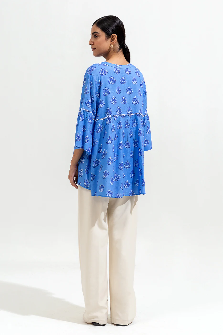 PRINTED VISCOSE TOP (PRET) - Image 3