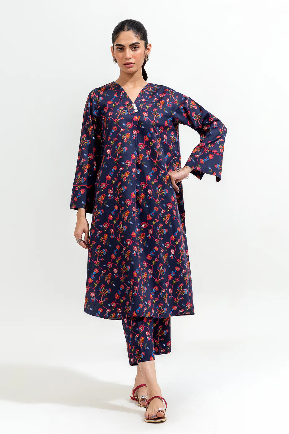 2 PIECE PRINTED PREMIUM LAWN SUIT (PRET) - Image 2