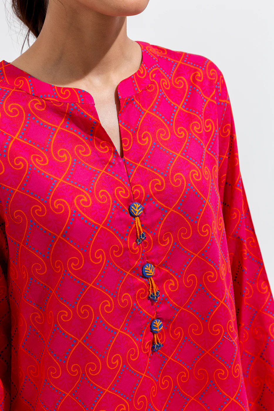PRINTED LAWN SHIRT (PRET) - Image 4