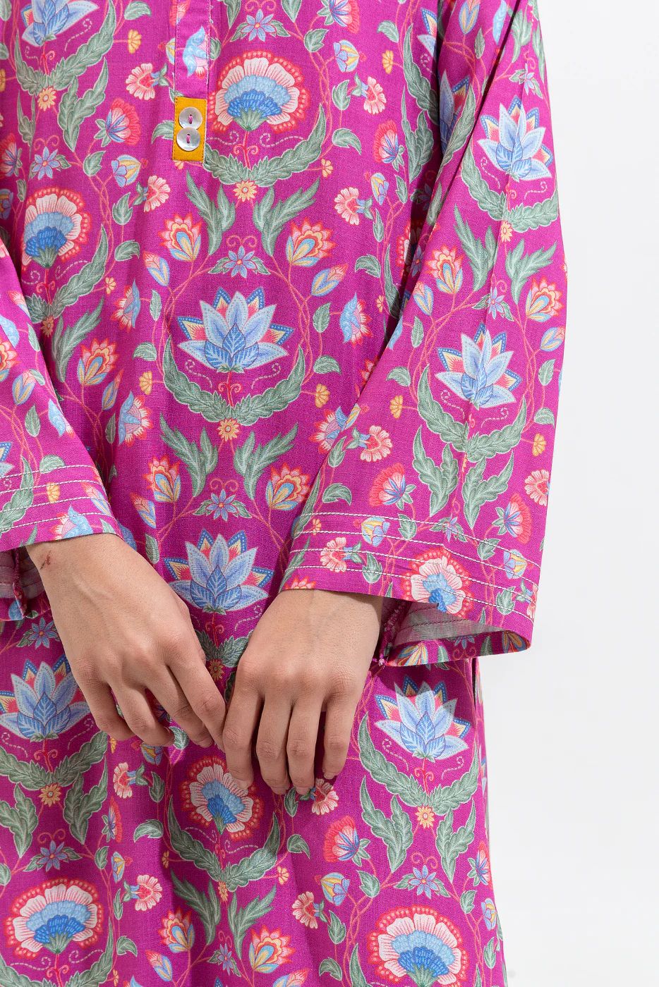 2 PIECE PRINTED LAWN SUIT (PRET) - Image 5
