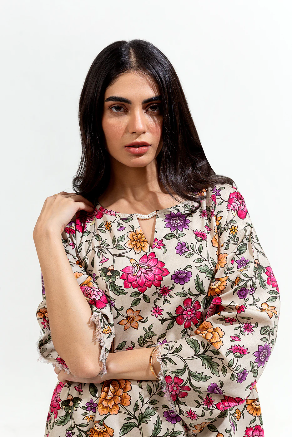 2 PIECE PRINTED PREMIUM LAWN SUIT (PRET) - Image 2