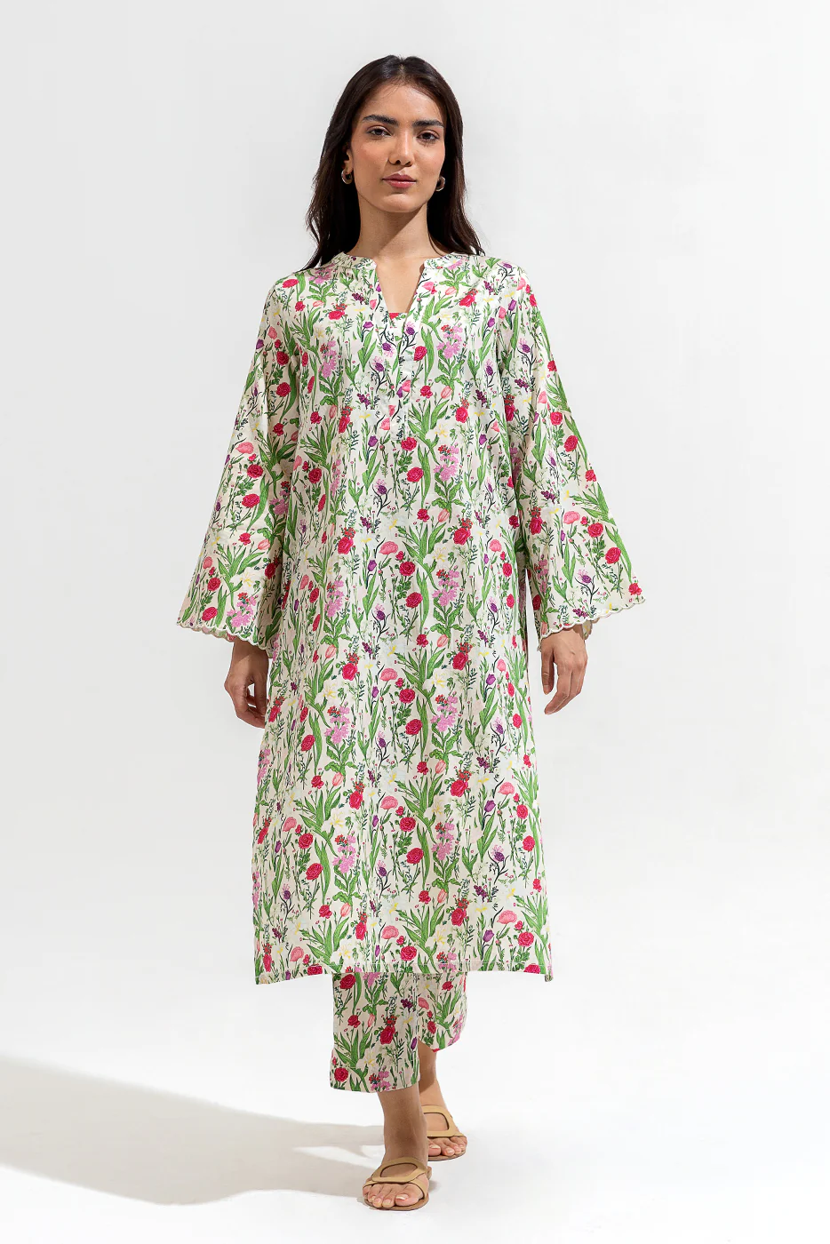 2 PIECE PRINTED PREMIUM LAWN SUIT (PRET) - Image 2