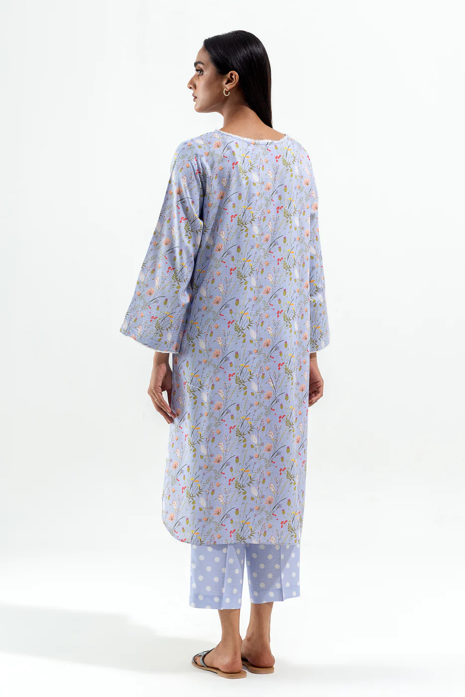 2 PIECE PRINTED VISCOSE SUIT (PRET) - Image 3