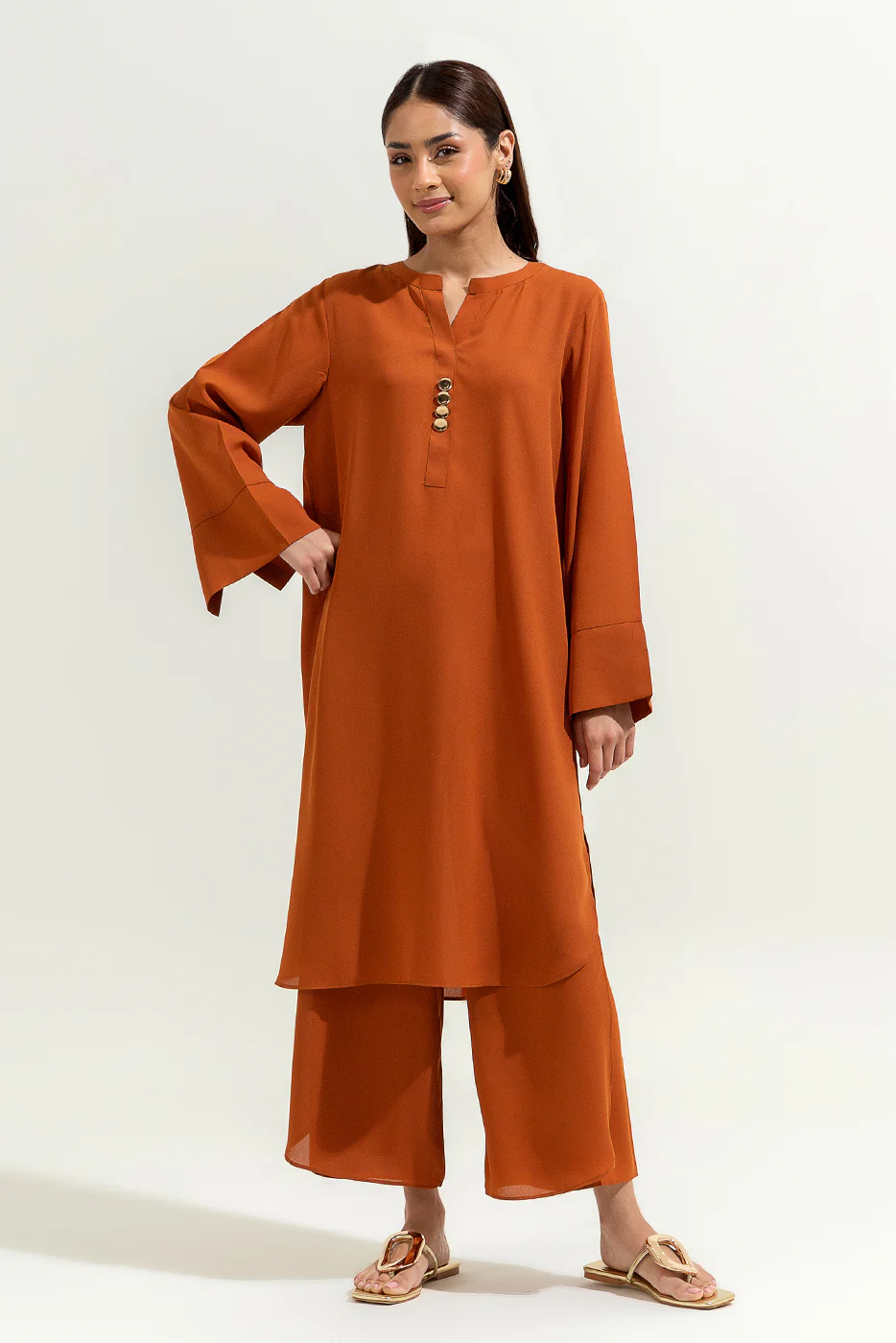 2 PIECE BASIC SILK SUIT (LUXURY-PRET) - Image 2