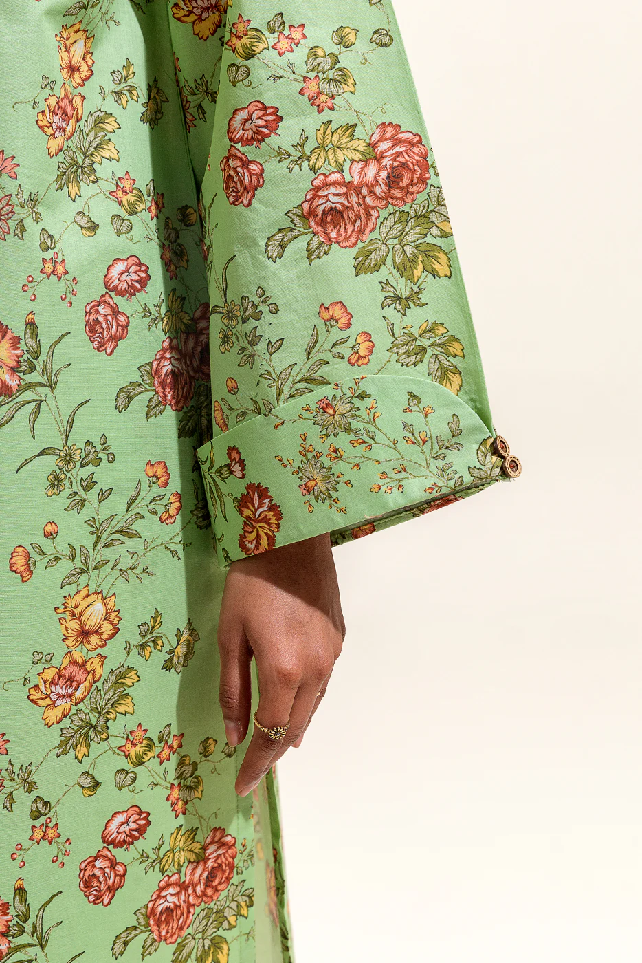 2 PIECE PRINTED SUIT-PEAR PRIMROSE (UNSTITCHED) - Image 3
