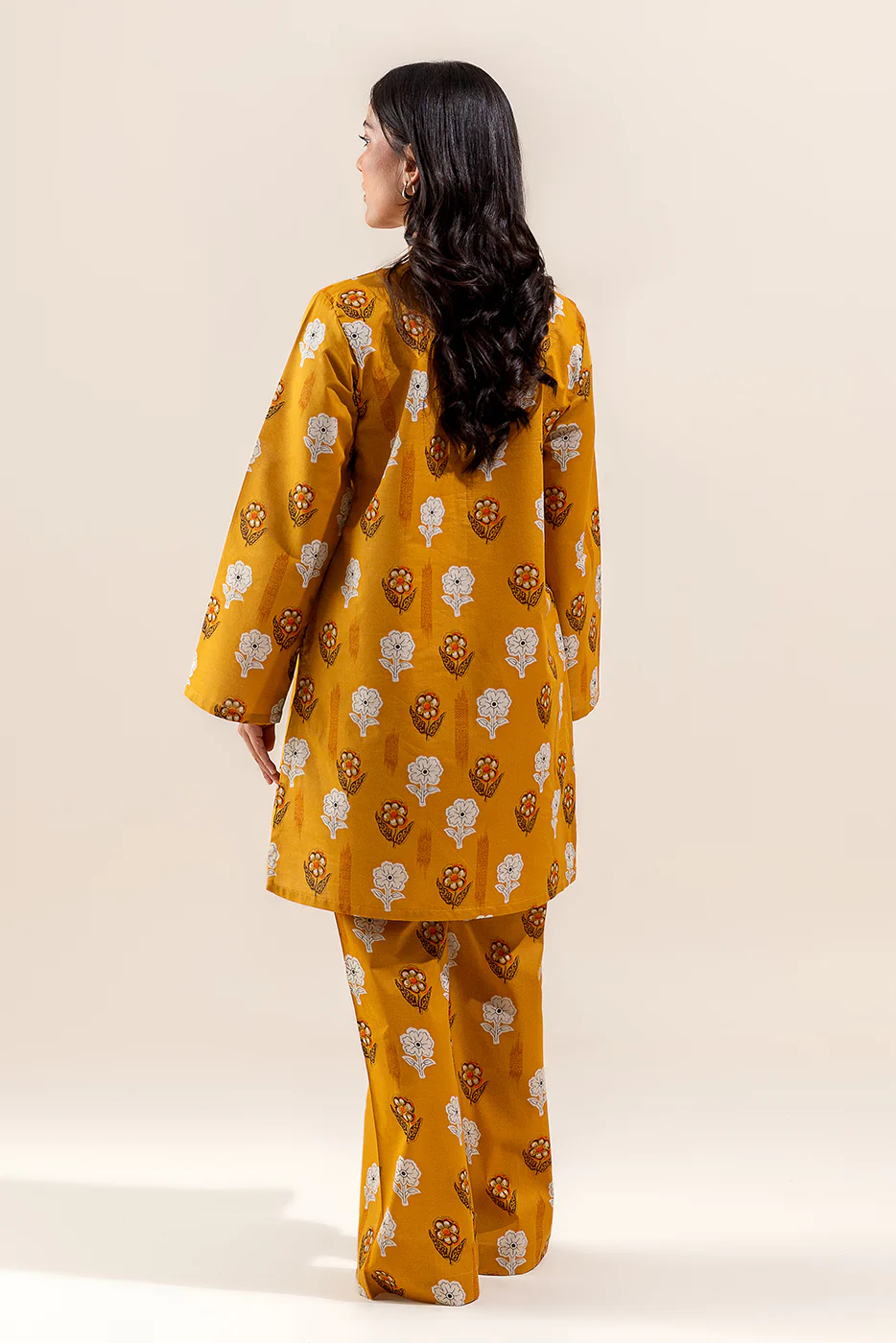 2 PIECE PRINTED LAWN SUIT-DANDELION WEFT (UNSTITCHED) - Image 3