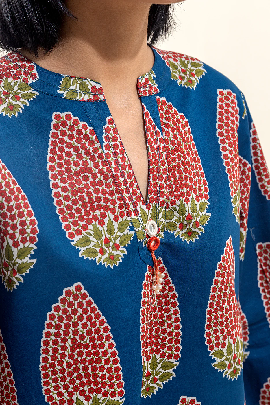 2 PIECE PRINTED LAWN SUIT-MIDNIGHT FERN (UNSTITCHED) - Image 5