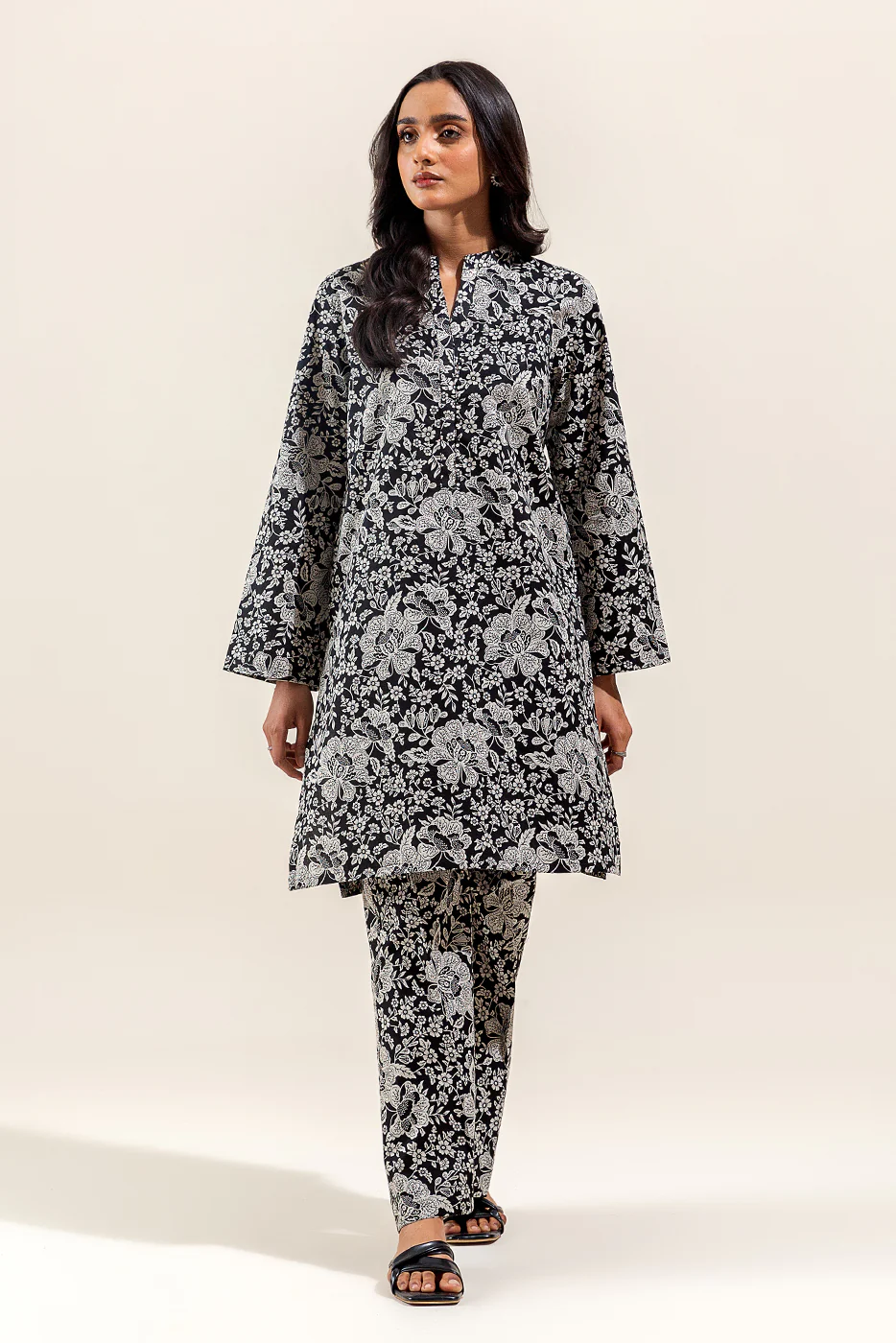 2 PIECE PRINTED SUIT-MIDNIGHT ARCADE (UNSTITCHED) - Image 2
