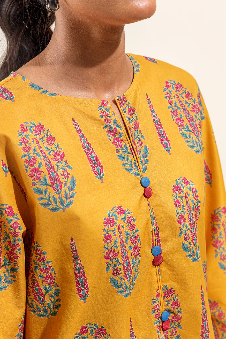 3 PIECE PRINTED SUIT-TRIBAL BLONDE (UNSTITCHED) - Image 4