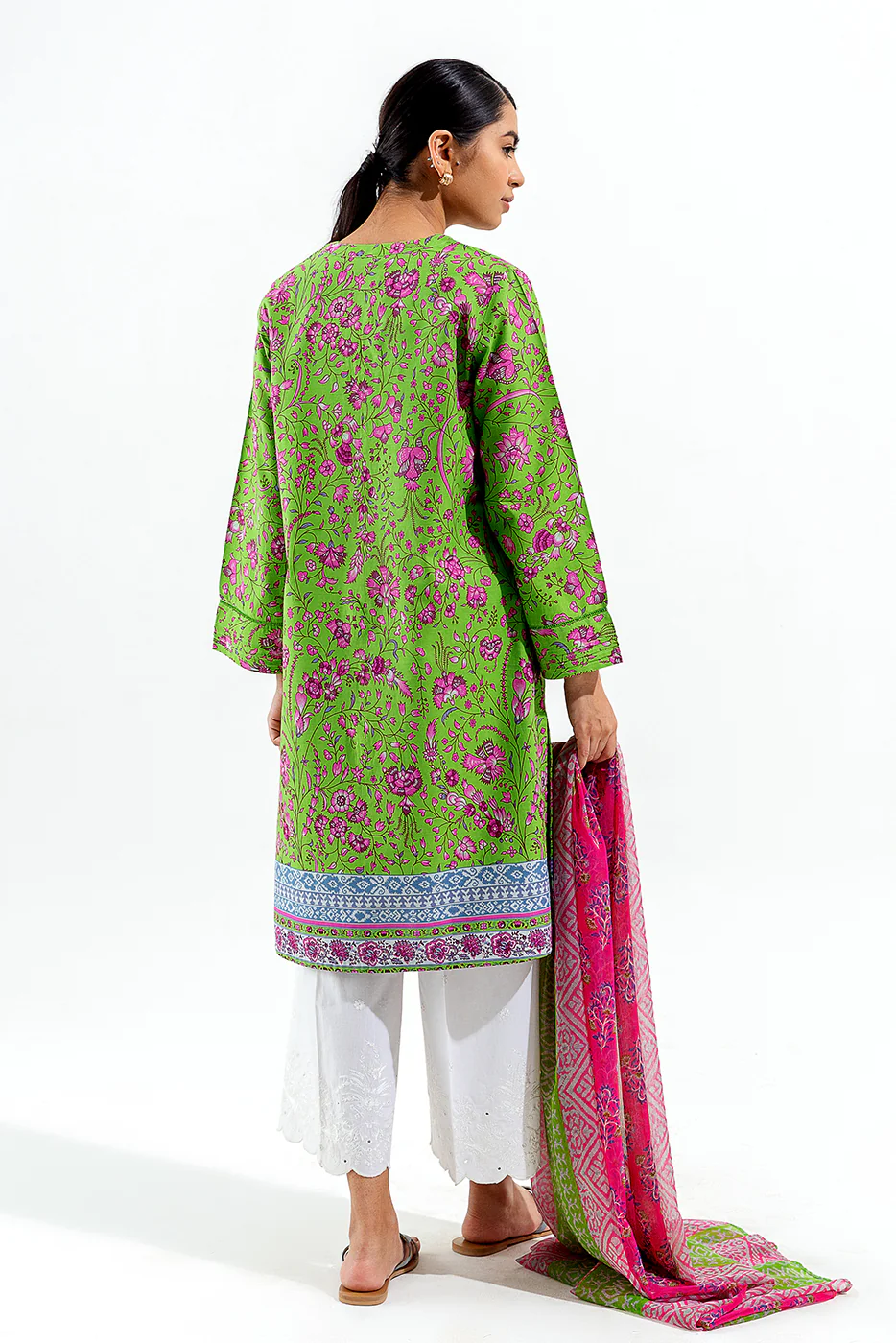 2 PIECE PRINTED LAWN SUIT (PRET) - Image 3