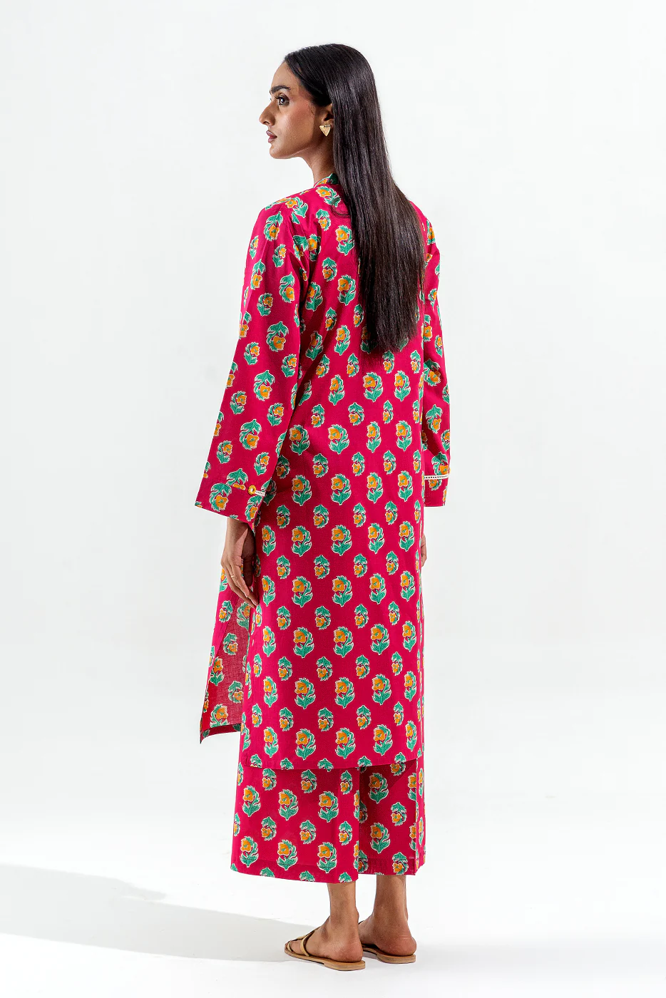 2 PIECE PRINTED LAWN SUIT (PRET) - Image 3